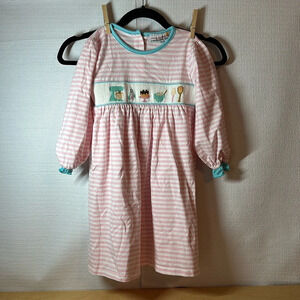 SMOCKING DOG BOUTIQUE Smocked Baking Girls Dress Size 6
